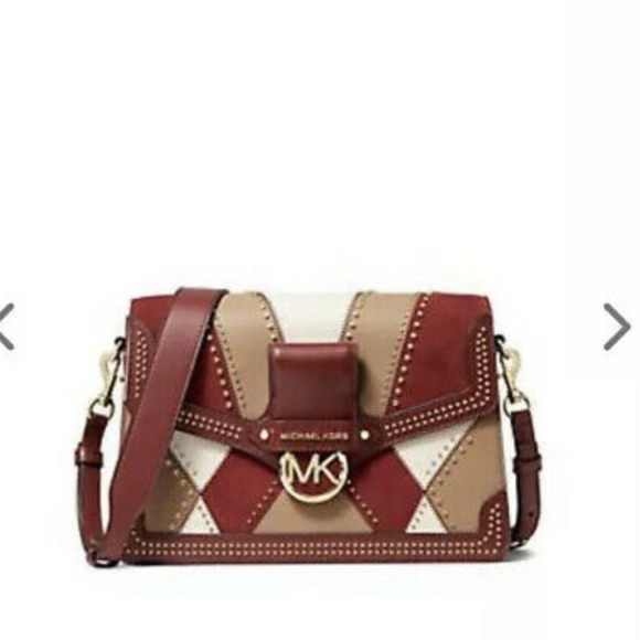 MICHAEL Michael Kors Handbags - NWT Michael Kors Jessie Brandy Multi Shoulderbag
